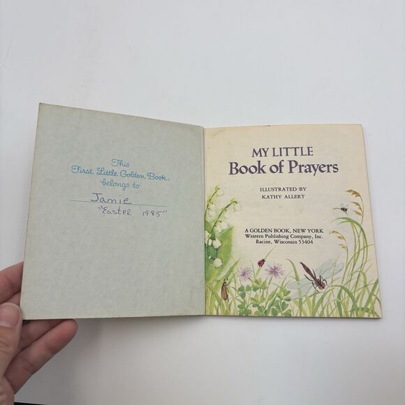 My Little Book Of Prayer - A First Little Golden Book Childrens Vintage 1982 - Picture 3 of 4